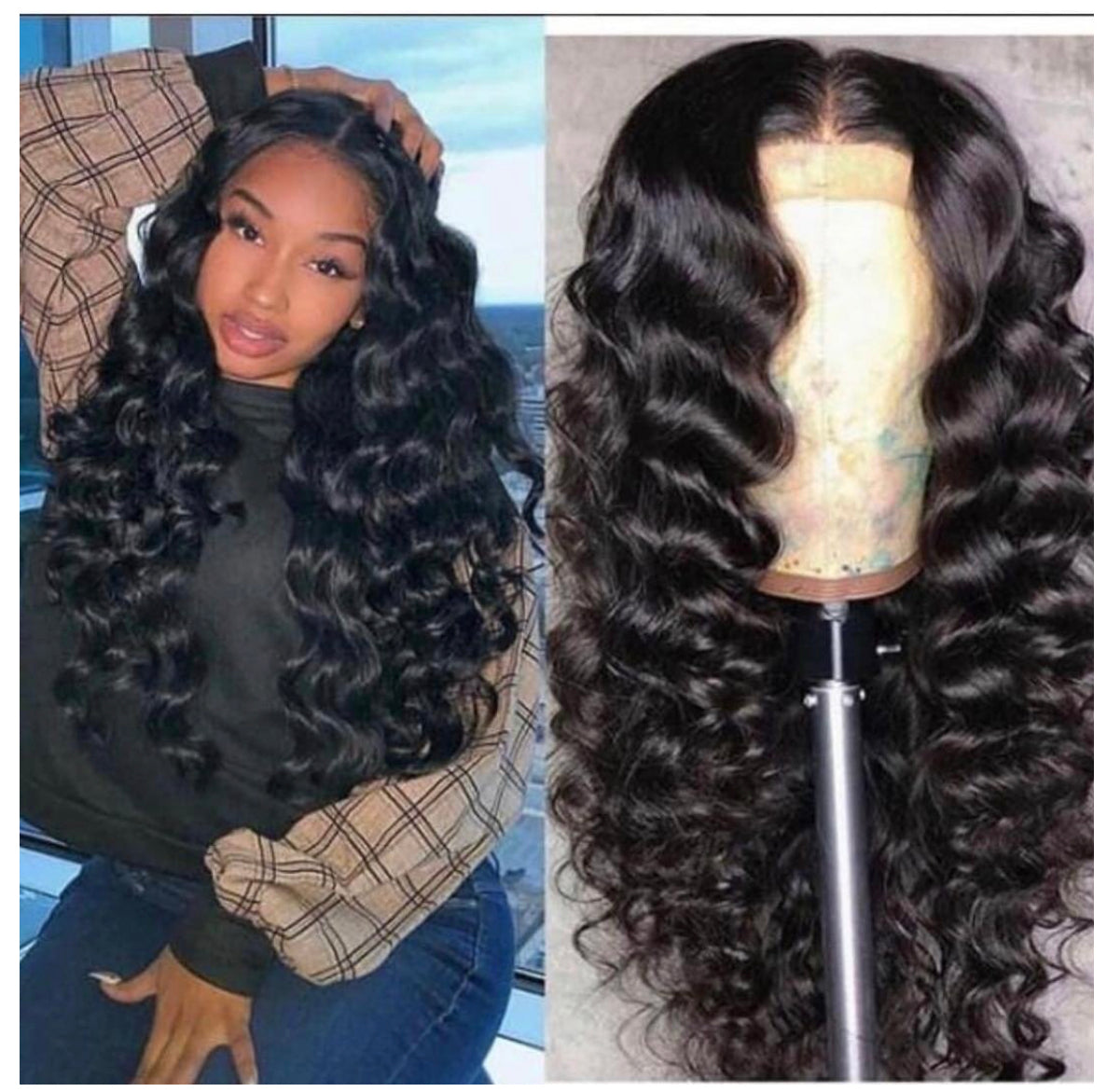 HD LOOSE WAVE FRONTAL LACE OR FULL LACE