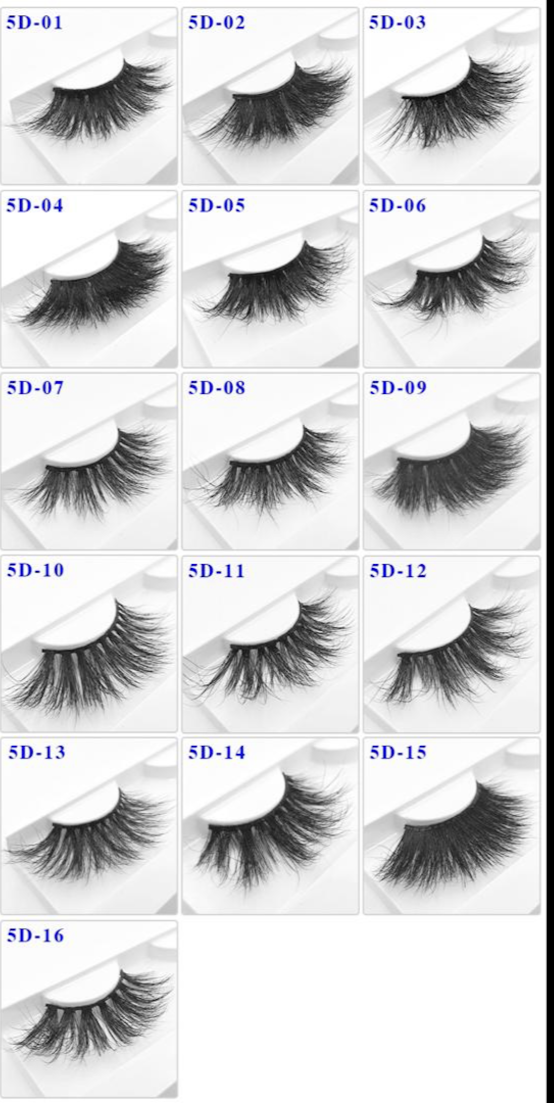 5D MINK LASHES 25MM